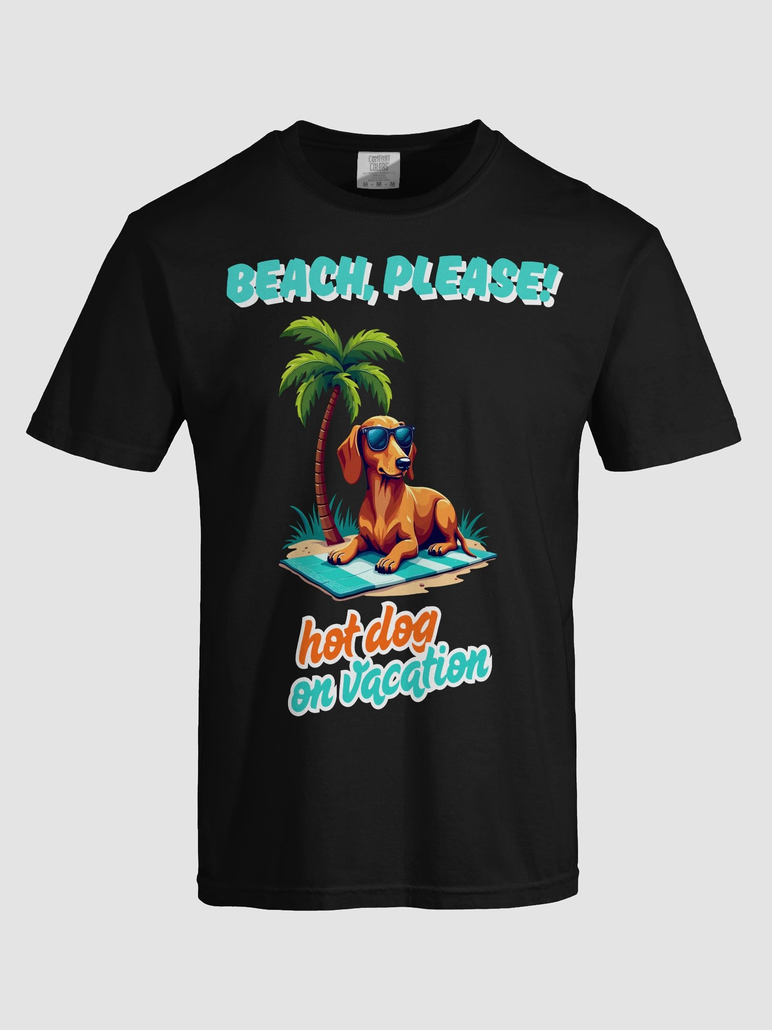 Beach, Please! – Chillaxin’ Dachshund Tee product image (13)