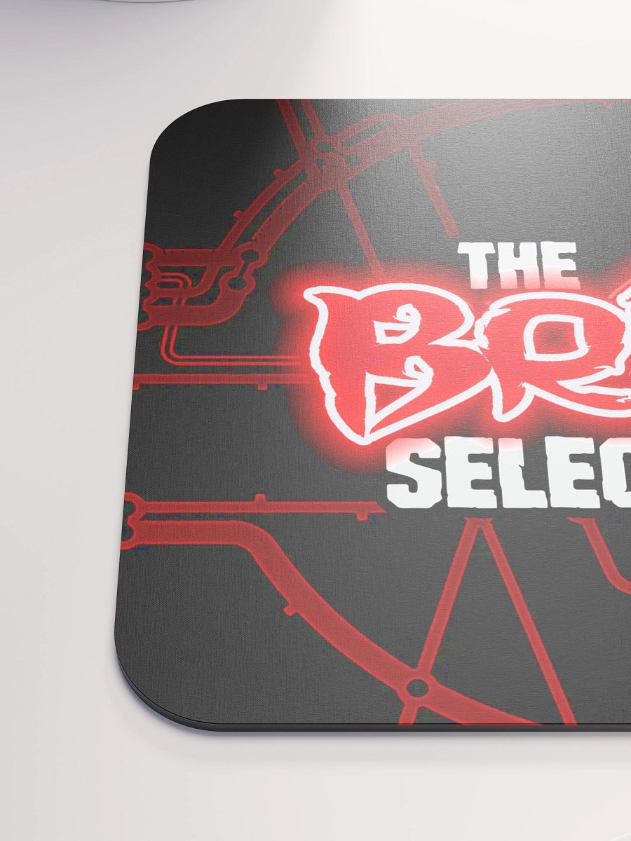 The Brisk Selection Classic Mouse Mat Neon Red Logo product image (4)