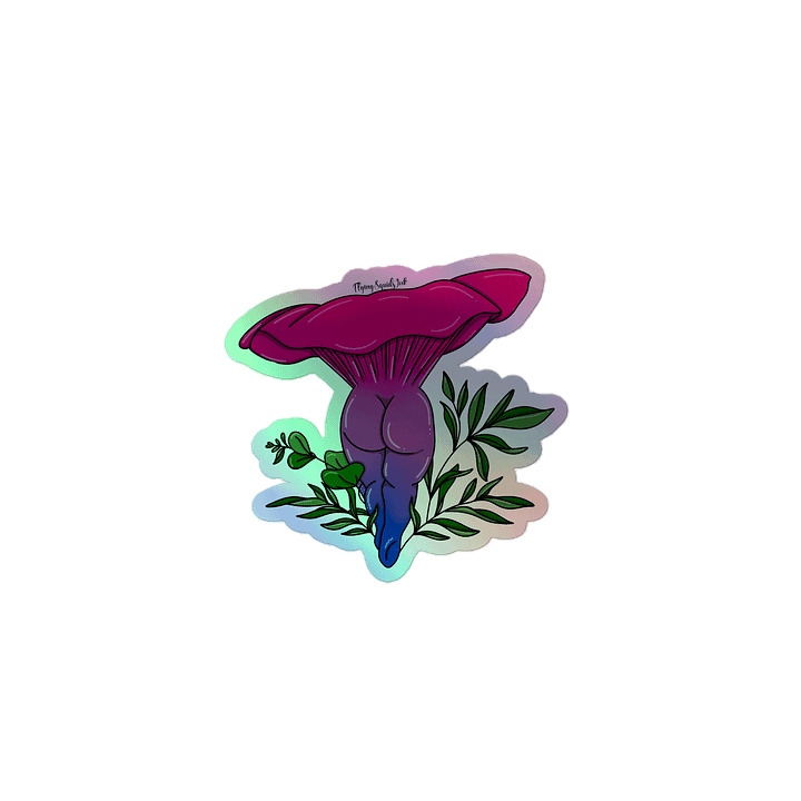 Bisexual Mush- Holo Sticker product image (1)