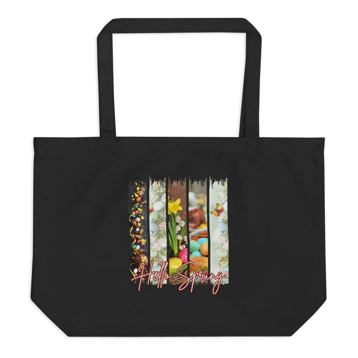 Hello Spring, Easter elements, Organic Tote Bag product image (2)