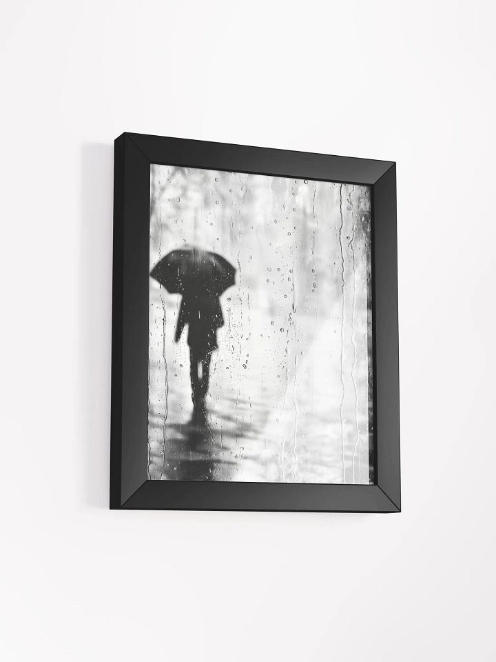 Monochrome Melody - Rainy Abstract Framed Poster product image (24)