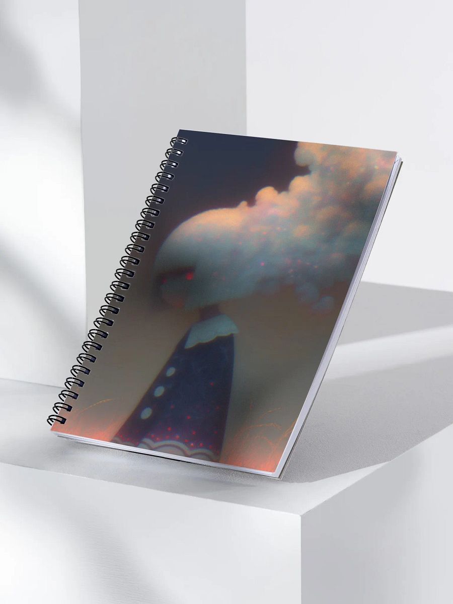 Whimsical Cloud Spiral Notebook product image (3)