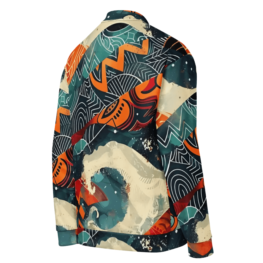 Vibrant Swirls All-Over Bomber Jacket product image (8)