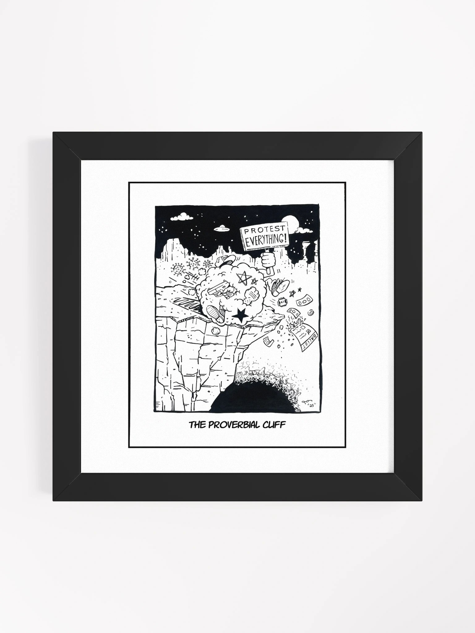 The Proverbial Cliff - Framed product image (1)