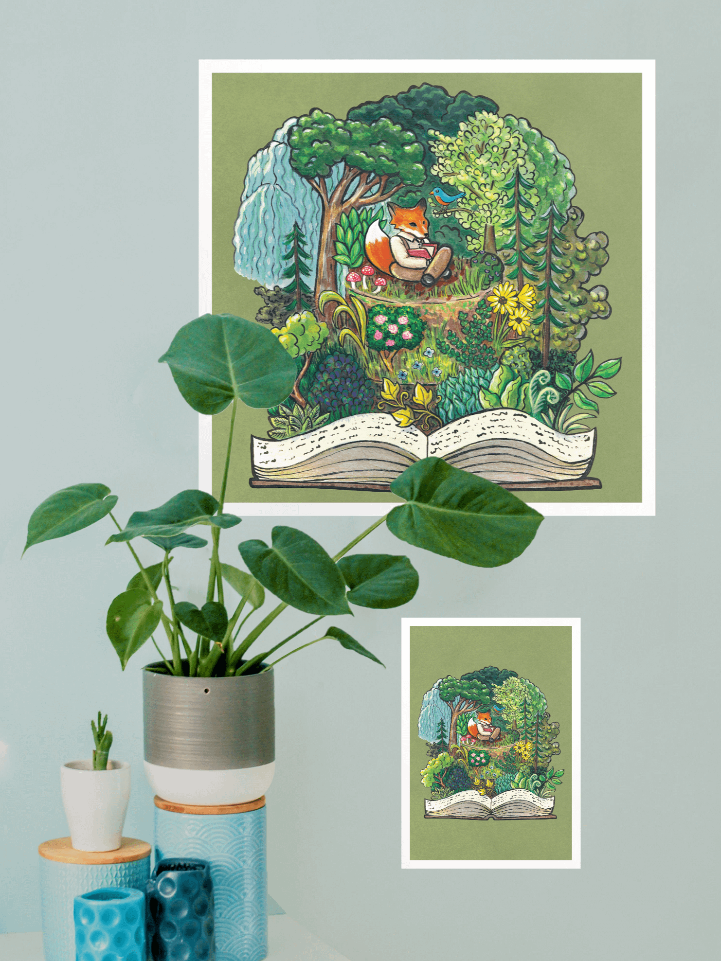 Fantasy Forest Fox Cake - Print product image (1)