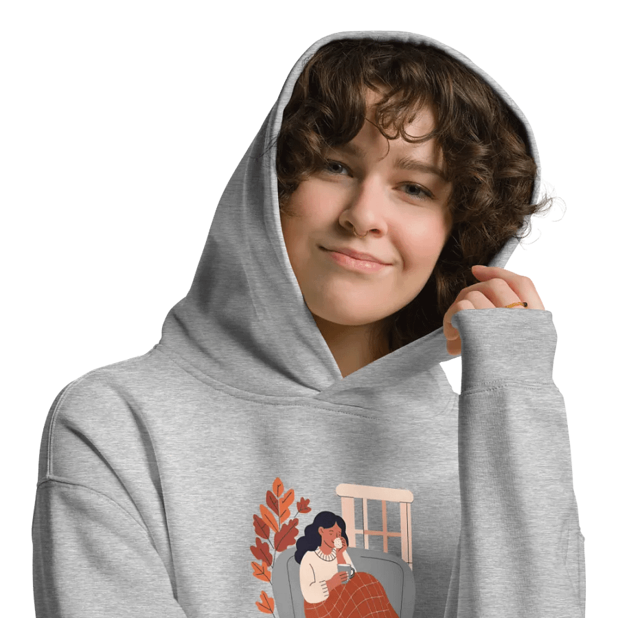 Cozy Girl Hoodie - Grey product image (9)