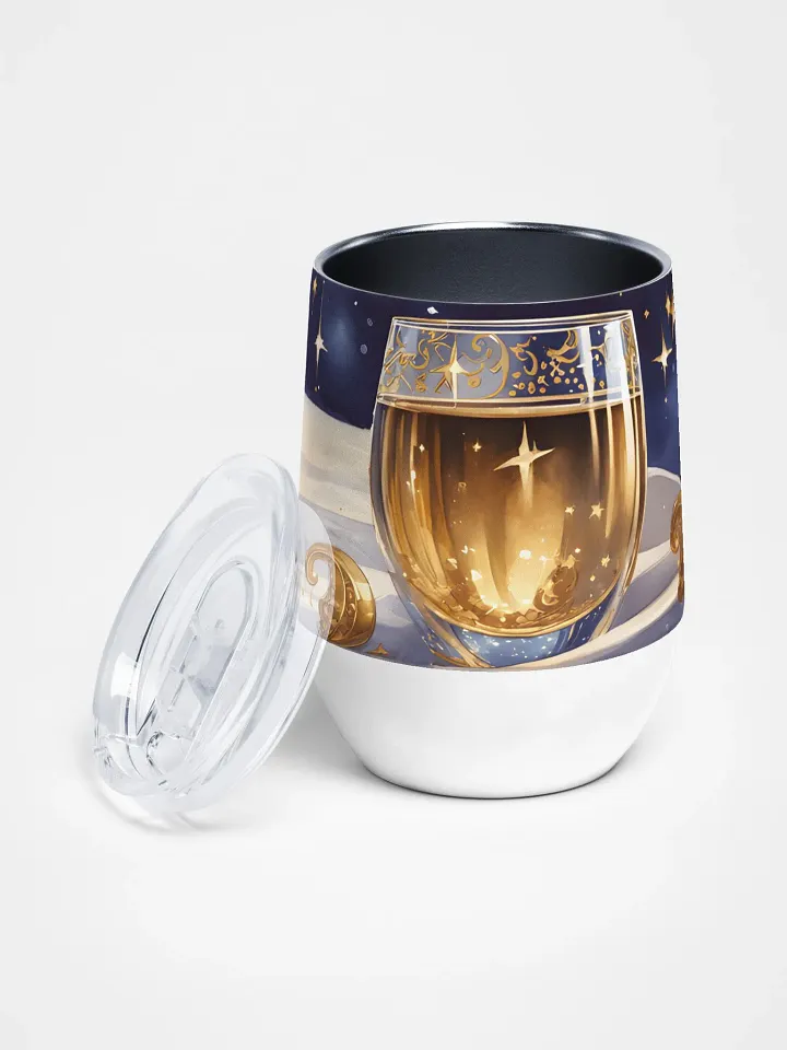 Starry Night Wine Tumbler 12 Oz – Celestial Elegance in Every Sip product image (2)