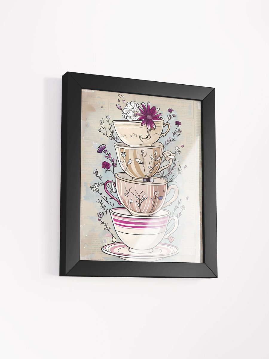 Whimsical Teacup Delight Framed Poster product image (3)