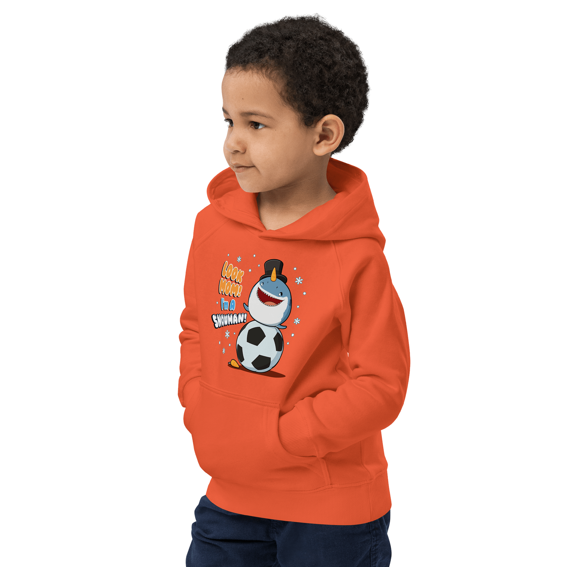 SNOWMAN Kids Eco Hoodie product image (3)