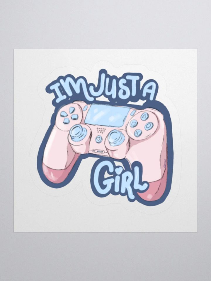 GAMER QUEENS just a girl sticker product image (1)