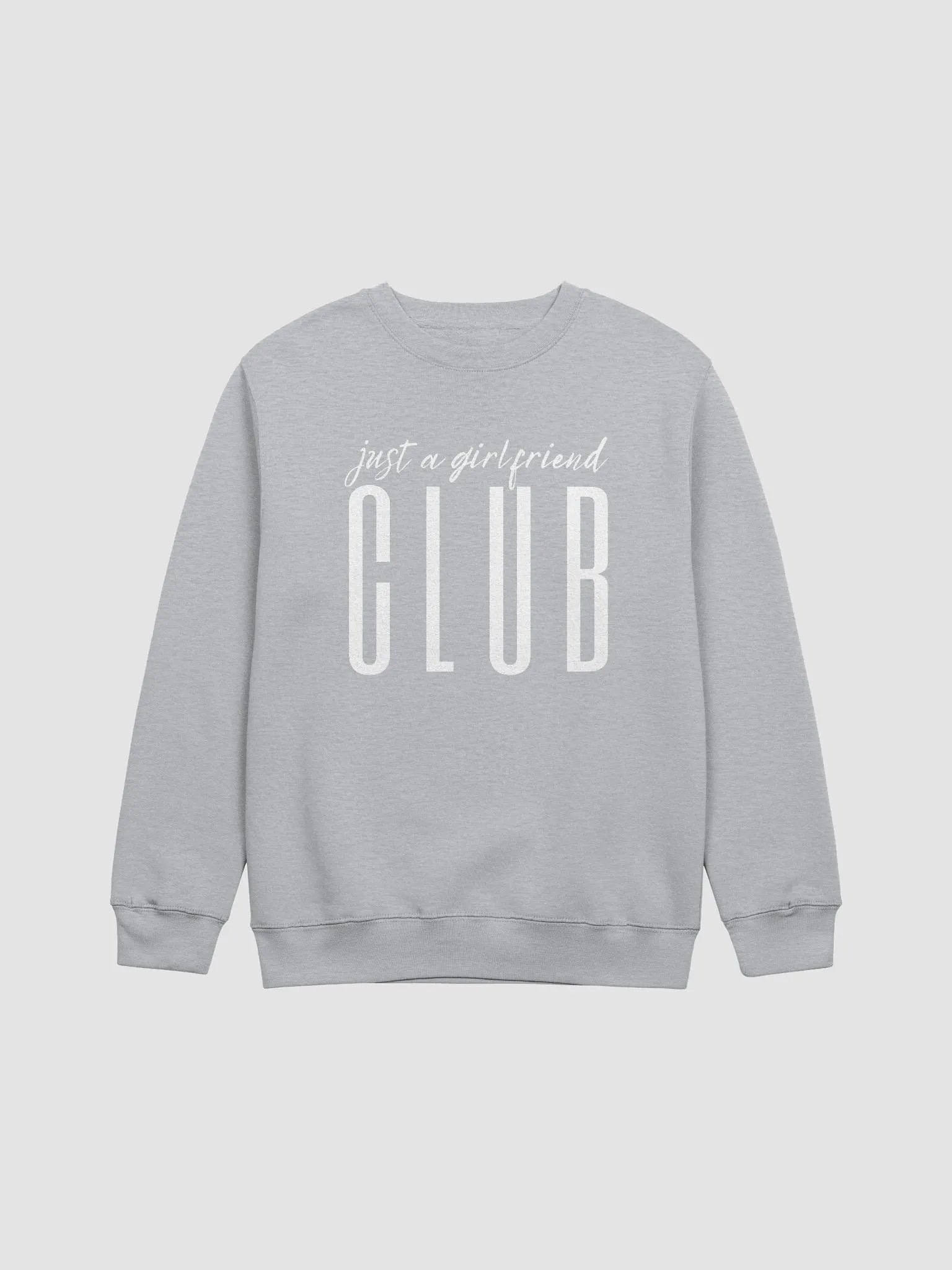 "Just a Girlfriend" CLUB Crewneck - WHITE (4 colors) product image (9)