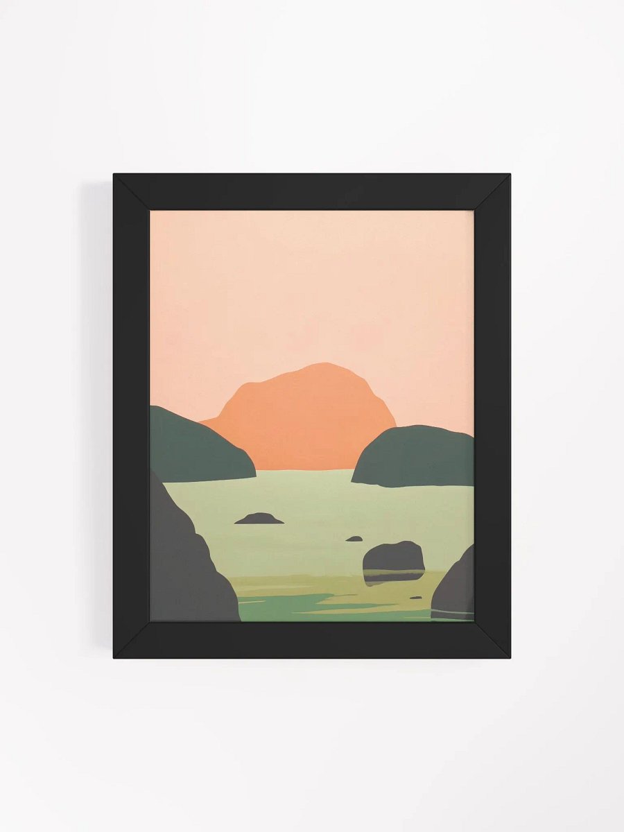 Framed Poster of a Minimal Sunset product image (4)