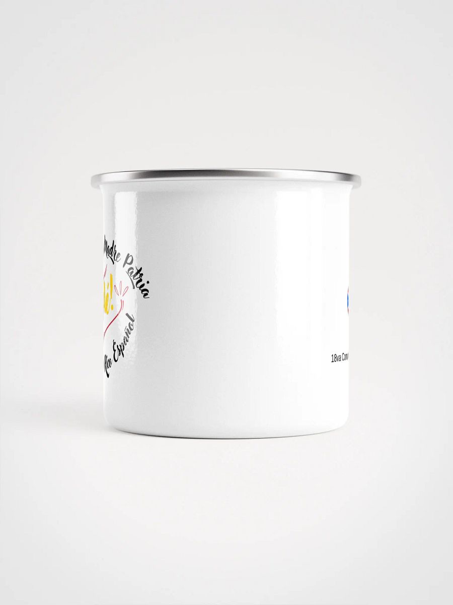 Taza esmaltada - Viva España Madre Patria y Puerto Rico español product image (3)