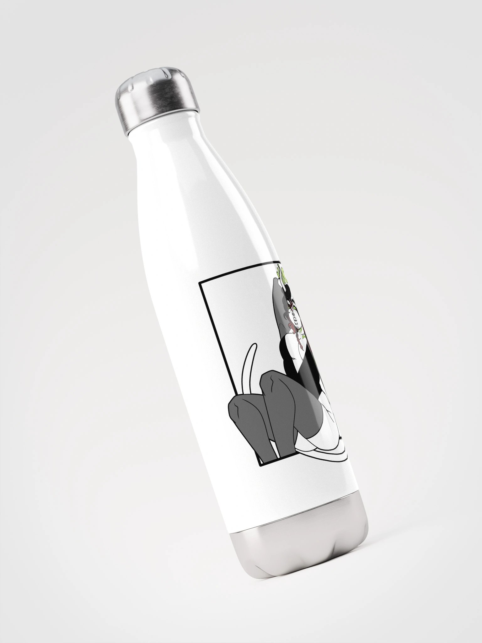 Crow waifu water bottle product image (3)
