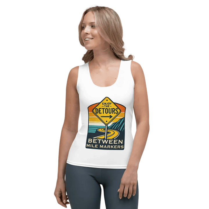 Enjoy The Detours Women's Tank Top - White product image (1)