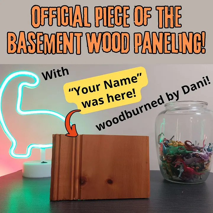 Official Piece of the Basement Customized With Your Name! product image (1)