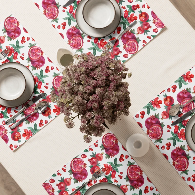 Pomegranate Placemat Set for Rosh Hashanah product image (4)