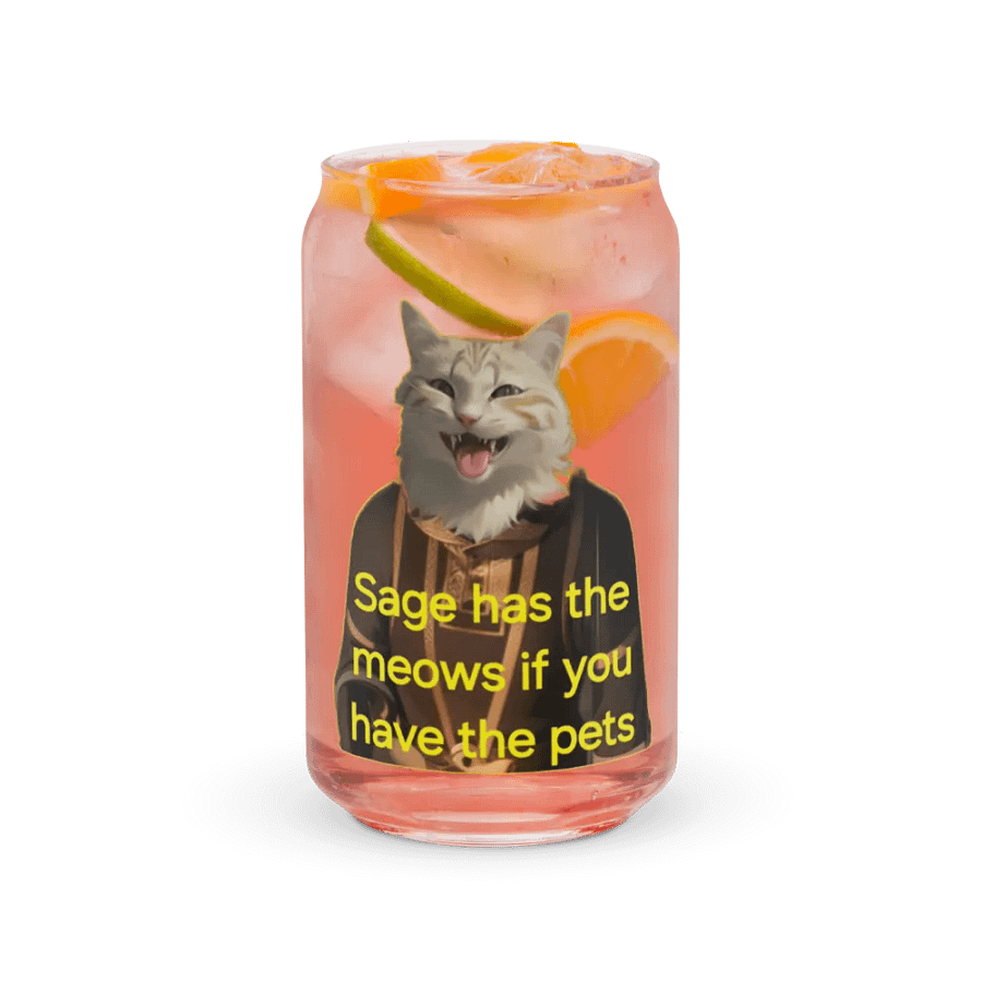 Sage Barter! Glass Can Cup product image (37)