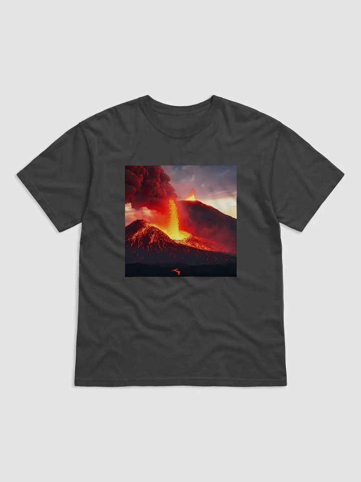 Fiery Fury: Nighttime Volcano T-Shirt product image (1)