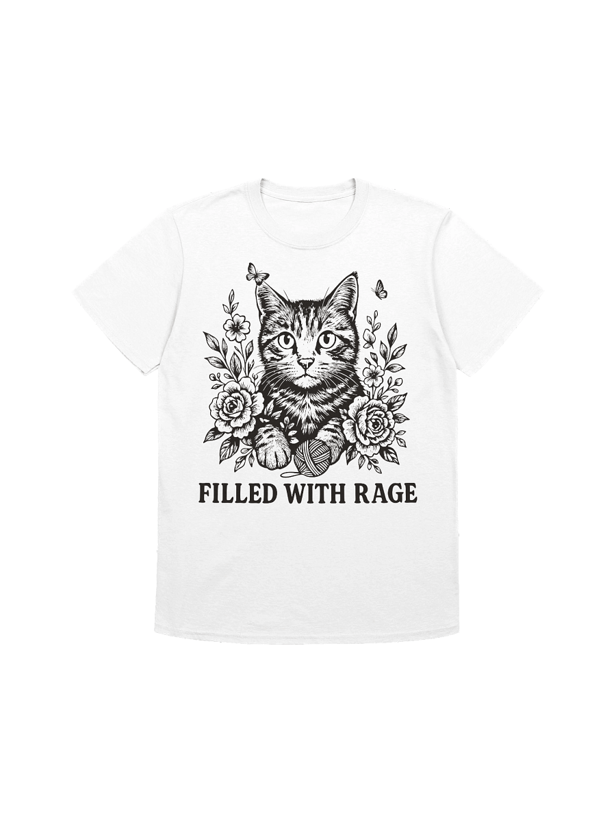Filled With Rage Feline Floral T-Shirt product image (2)