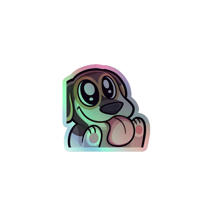 Teddy Licking Holographic Sticker product image (1)