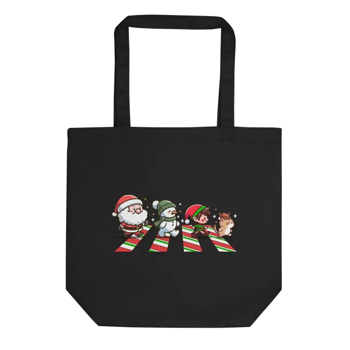 Santa gang crosswalk - organic tote bag product image (2)