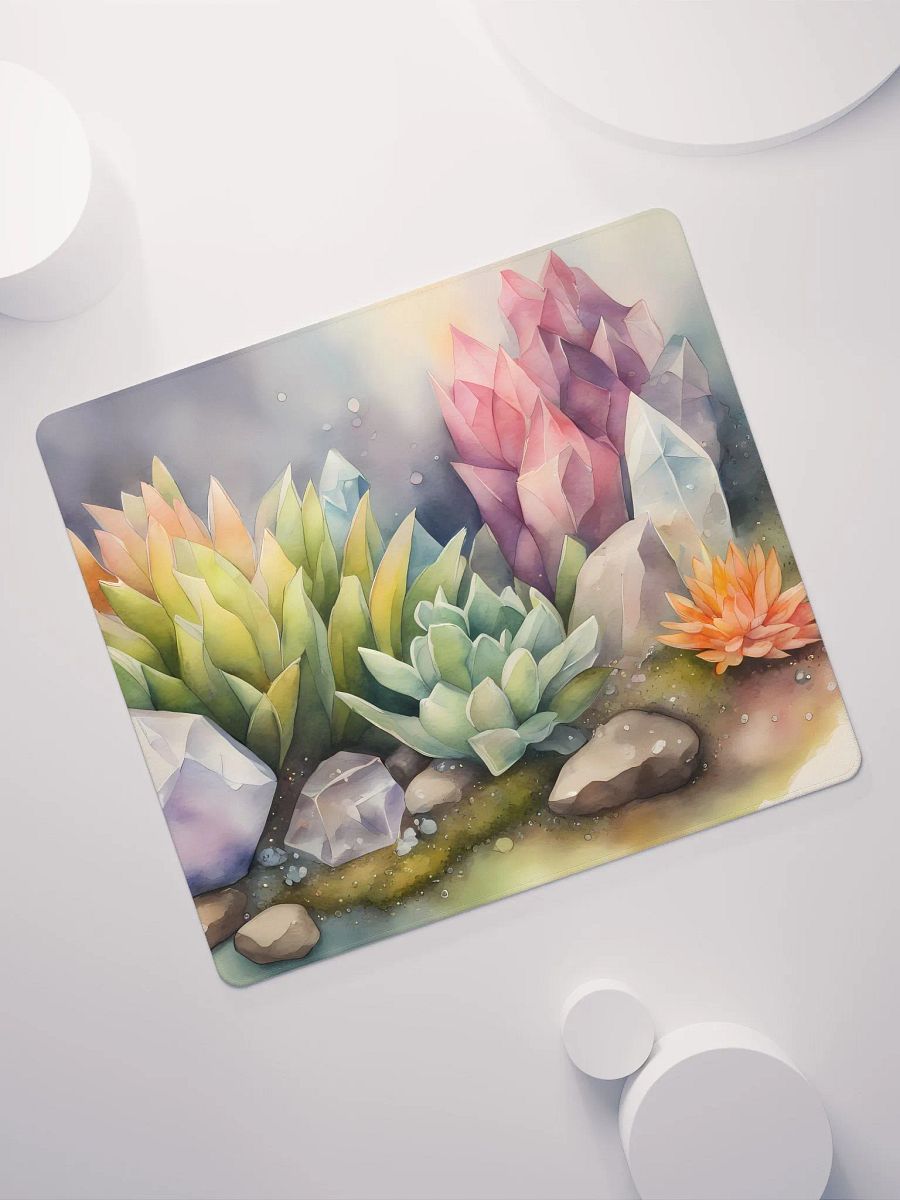 Succulents and Crystals, Of Course, Gaming Mouse Pad, 2 Sizes product image (7)