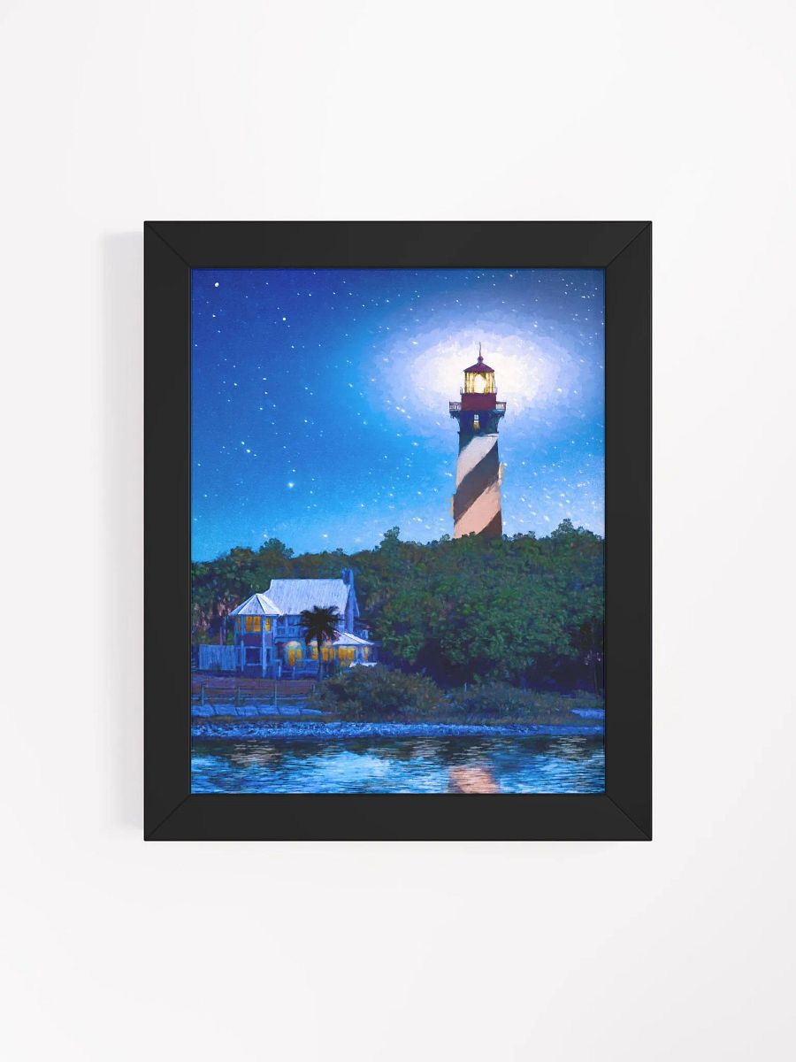St. Augustine Lighthouse – Florida Starry Night Framed Poster product image (64)