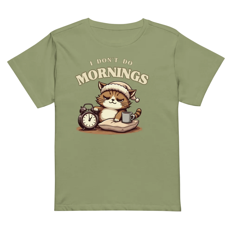 Sleepy Cat Morning Vibes Tee product image (32)