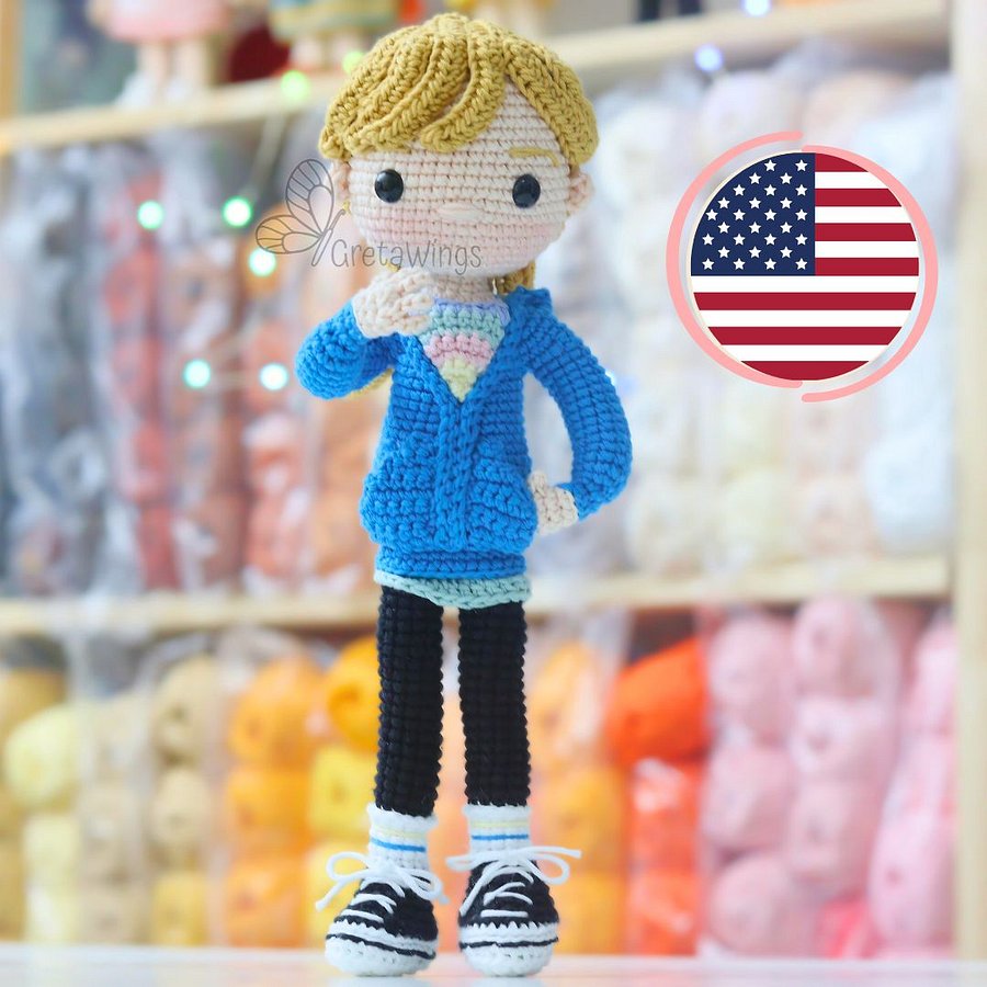 Riley Amigurumi Pattern from the movie Inside Out 2 (Digital Download product image (1)