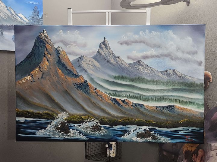 The River Peaks (Original) 30x48 Canvas product image (2)