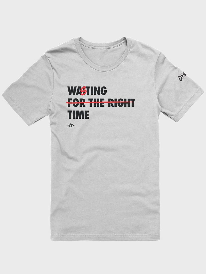 WASTING TIME ASH TEE product image (1)