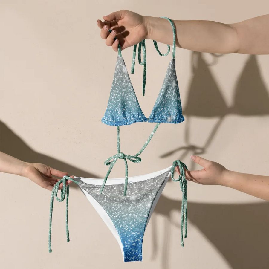 Glitter Unicorn Texture Design String Bikini (10) product image (7)