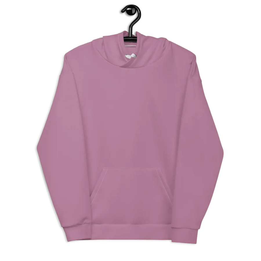 Plain Medium Dark Lilac Purple Soft Summer Unisex Recycled Polyester Heavyweight Premium Hoodie by Treasure Pie product image (8)