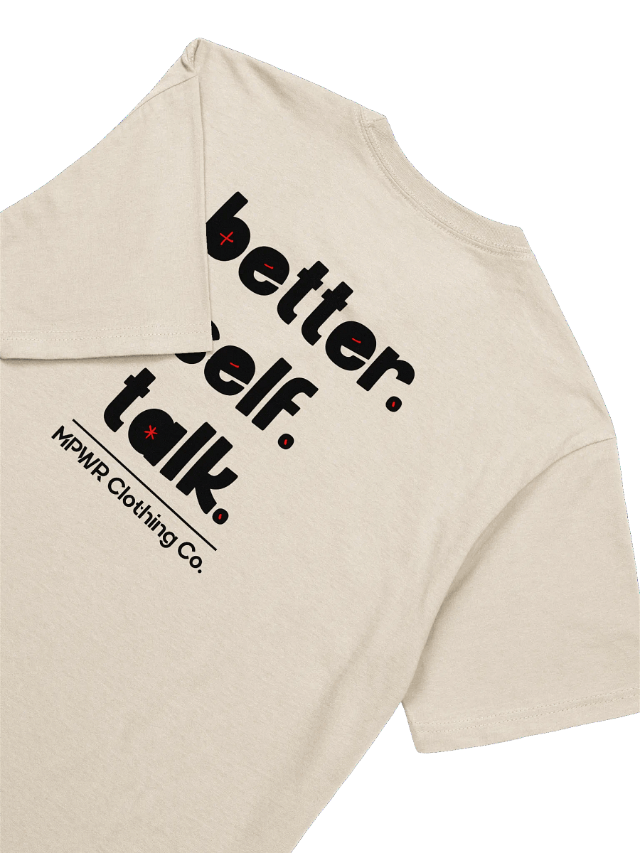 Better. Self. Talk. T-Shirt (Black & Red) product image (4)