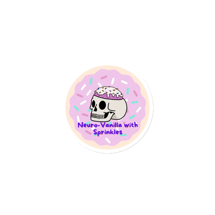 Neuro-Vanilla With Sprinkles Die-Cut Magnet product image (1)
