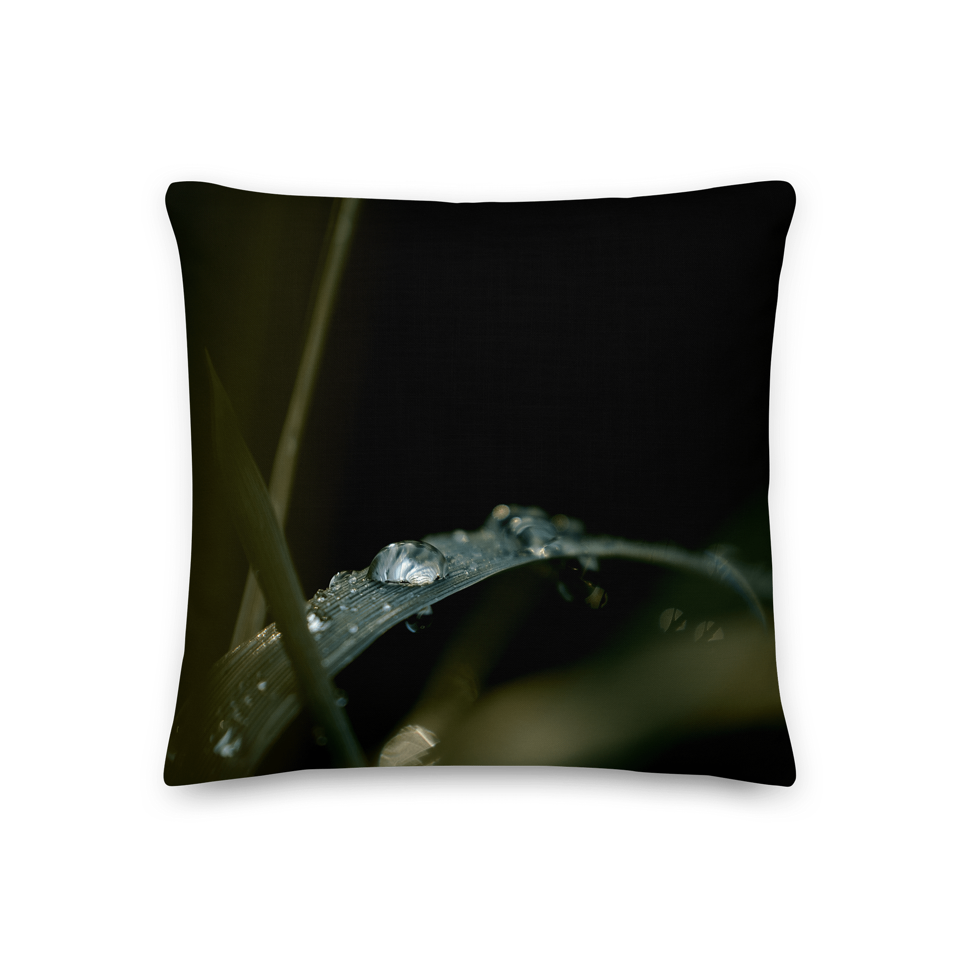 Premium-Kissen - Tautropfen auf Blatt product image (3)