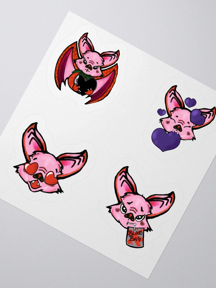Heartfelt Bats Kiss Cut Stickers Set product image (3)