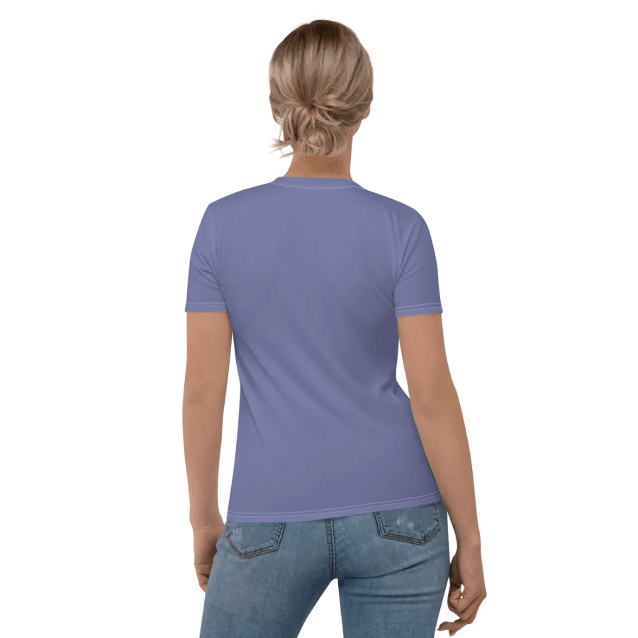 Plain Purple Soft Summer Women's Crewneck Polyester Heavyweight Premium T-Shirt by Treasure Pie product image (3)