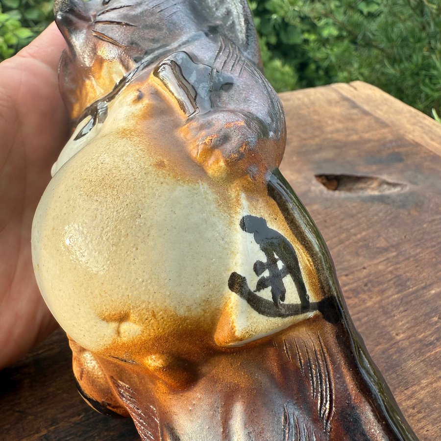 🎎 Vintage Japanese Tanuki Ceramic Figure – Late Showa Era – Japan Antique Roadshow product image (9)