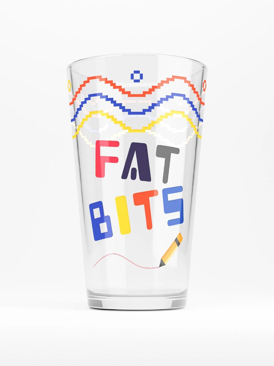 Fat Bits pint glass product image (1)