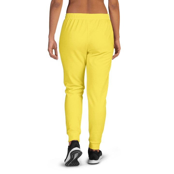 Taxi Cab Yellow Solid Color Women's Fleece Sweatpants product image (2)