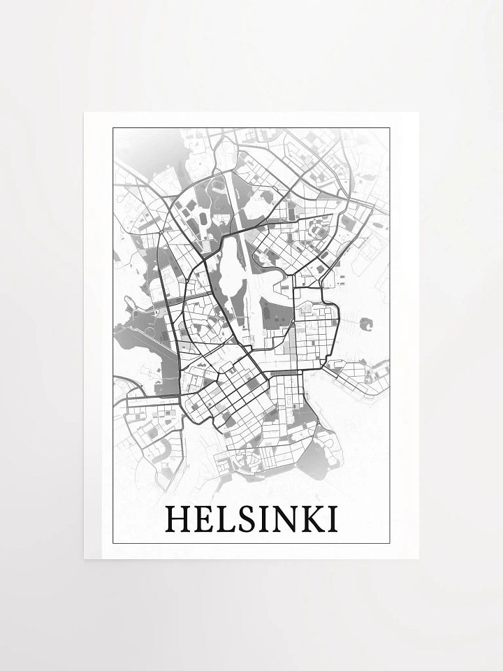 Helsinki, Finland, city map print product image (3)
