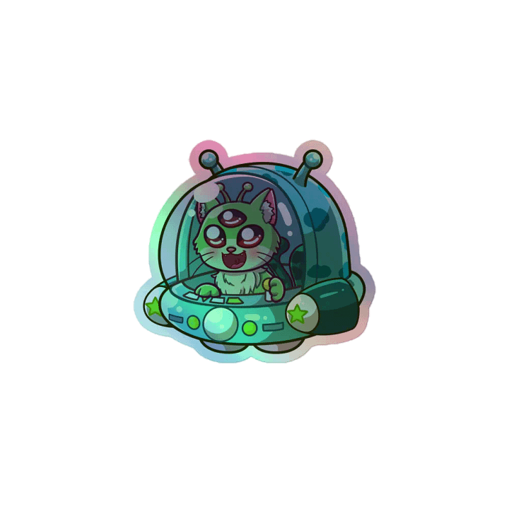 Cosmos Cat Holographic Sticker product image (1)