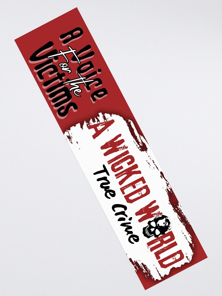 A Wicked World Voice of the Victims on Red Bumper Sticker product image (2)