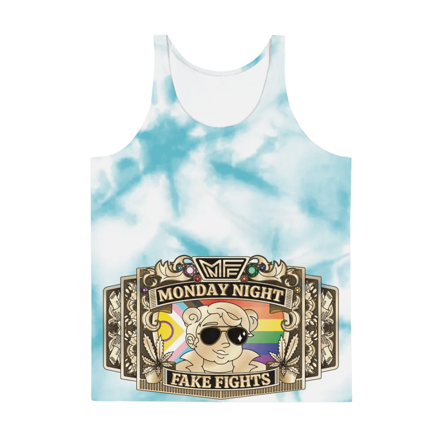MNFF Championship belt Blue Tie Dye 