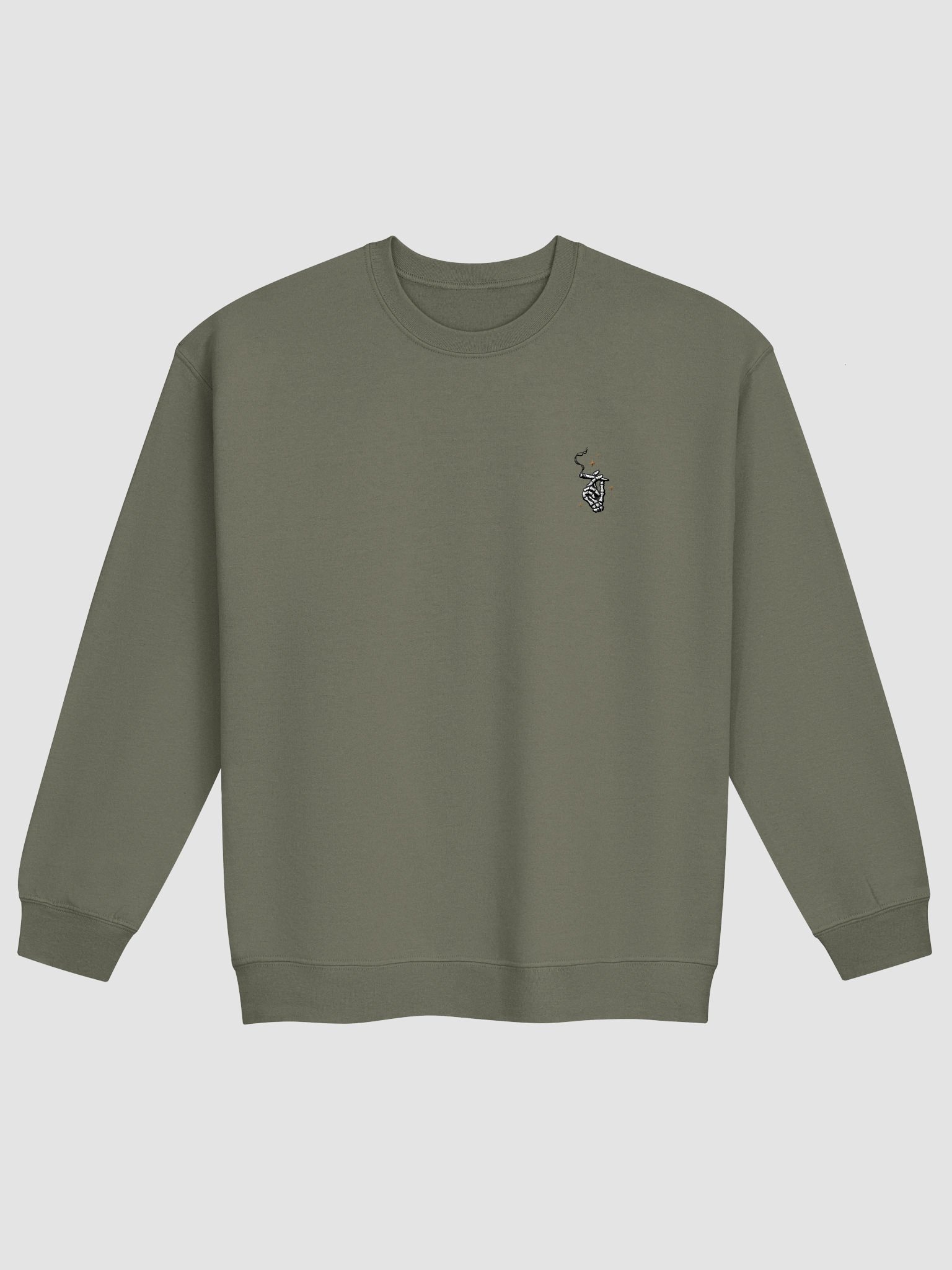 skeleton joint embroidered crewneck product image (13)