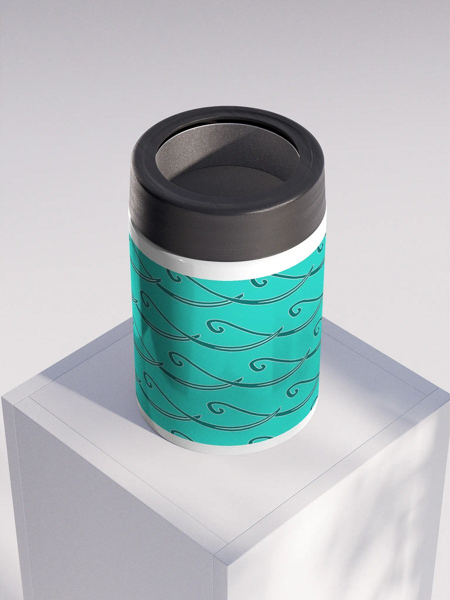 Party Time ! Teal Wave Stainless Steel Teal Koozie product image (4)