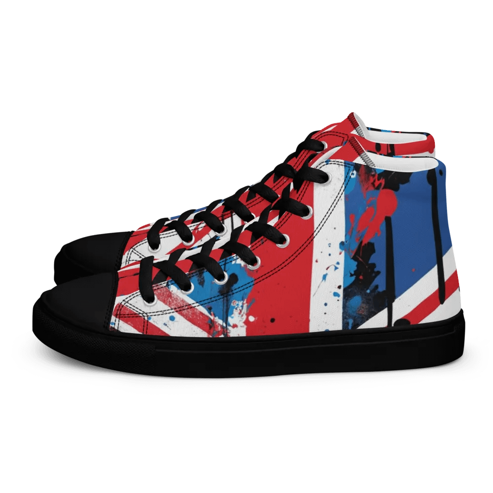 Union Jack Graffiti Shoes - Brit Artz Men's High Tops product image (7)