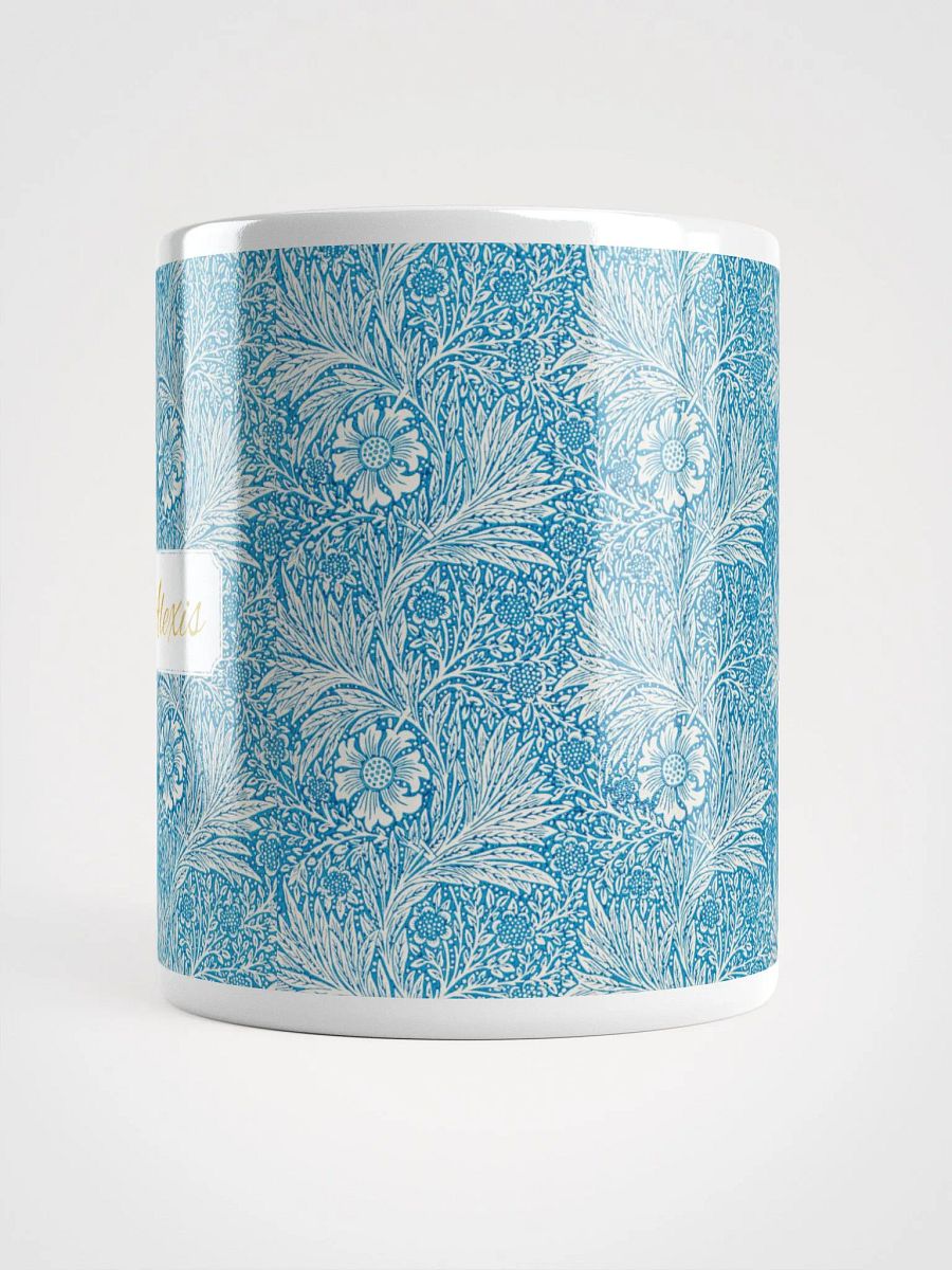 Personalized Marigold Pattern White Glossy Mug product image (5)